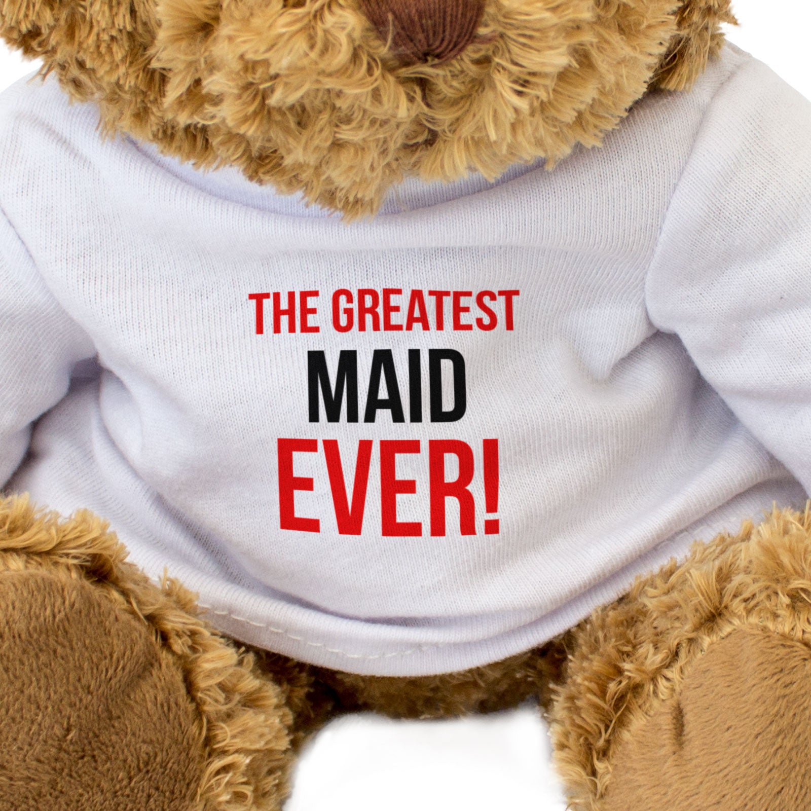 THE GREATEST MAID EVER - Teddy Bear - Cute Cuddly Soft Adorable - Gift Present