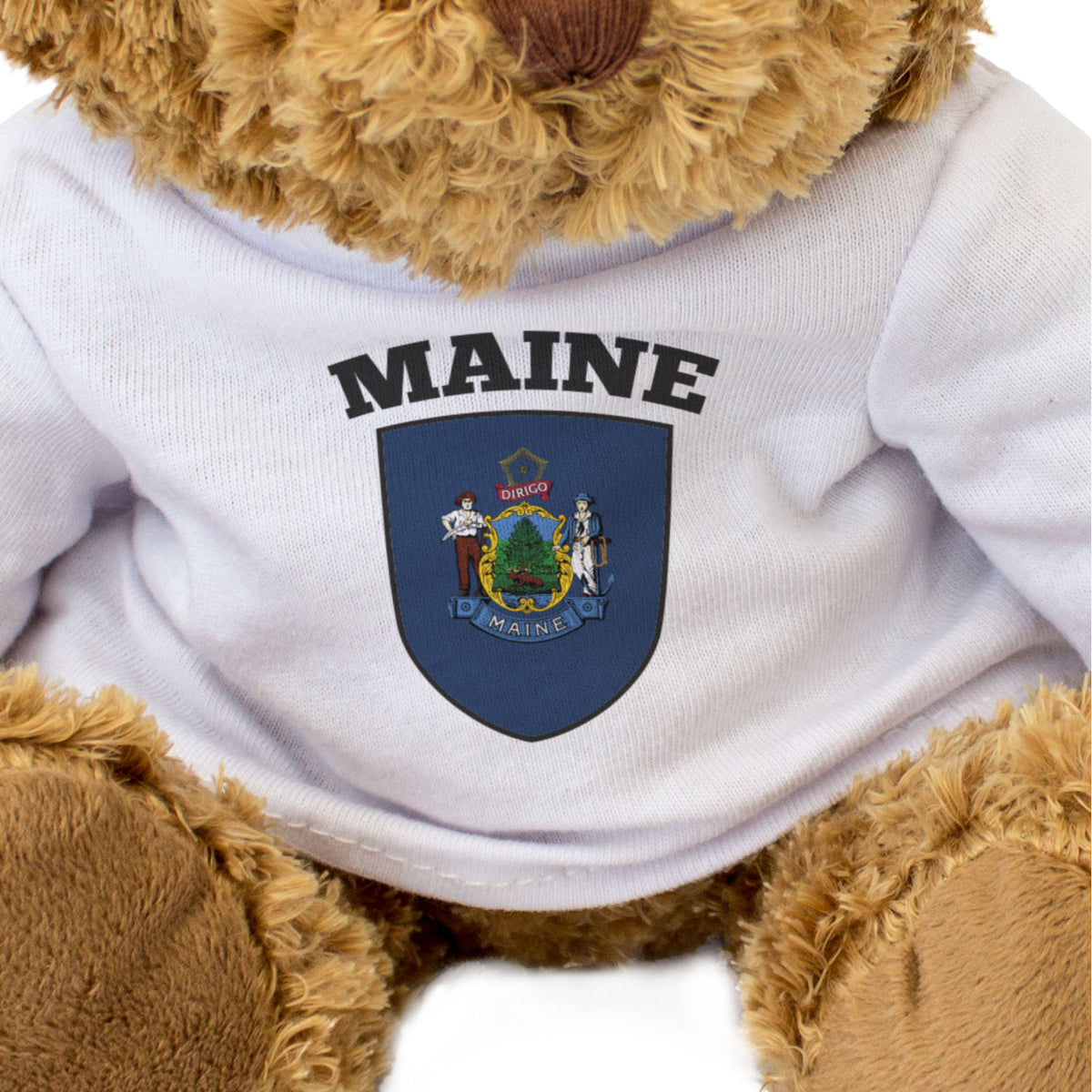 Maine Flag - Teddy Bear - Gift Present