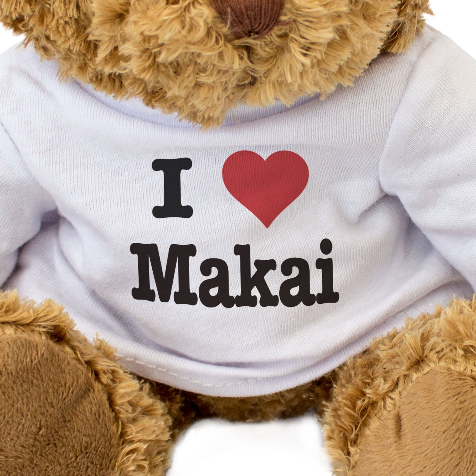 I LOVE MAKAI - Teddy Bear - Cute Cuddly Soft Adorable - Funny Gift Present