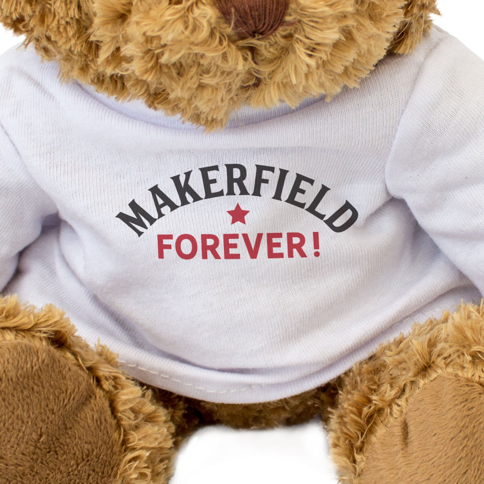 MAKERFIELD FOREVER! - Teddy Bear - Cute Cuddly Soft - Manchester Gift Present