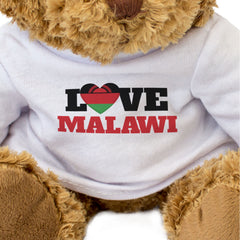 LOVE MALAWI (FLAG HEART) - Teddy Bear - Cute - Funny Souvenir Gift Present