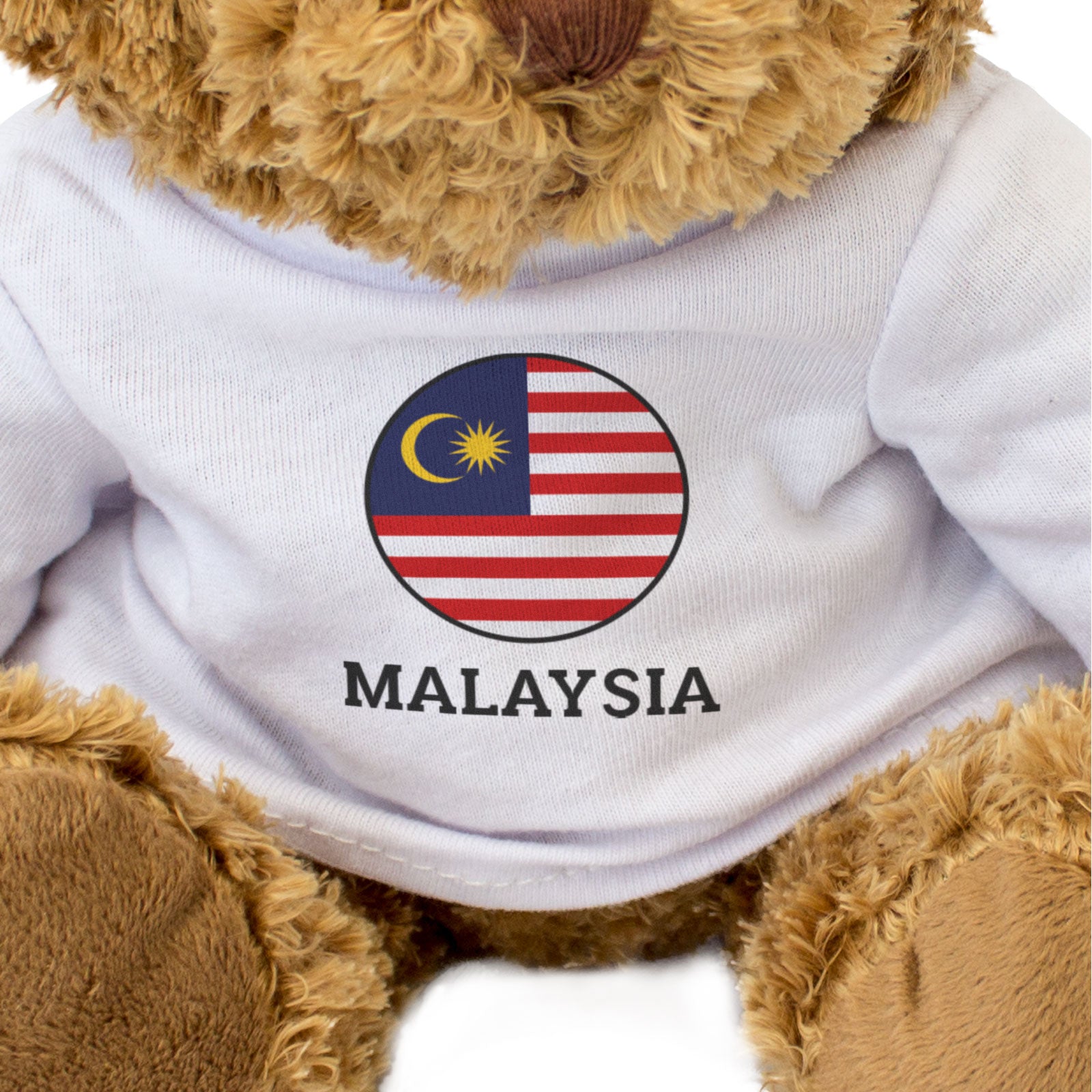 MALAYSIA FLAG ROUNDEL - Teddy Bear - Cute Cuddly Soft - Malaysian Gift Present