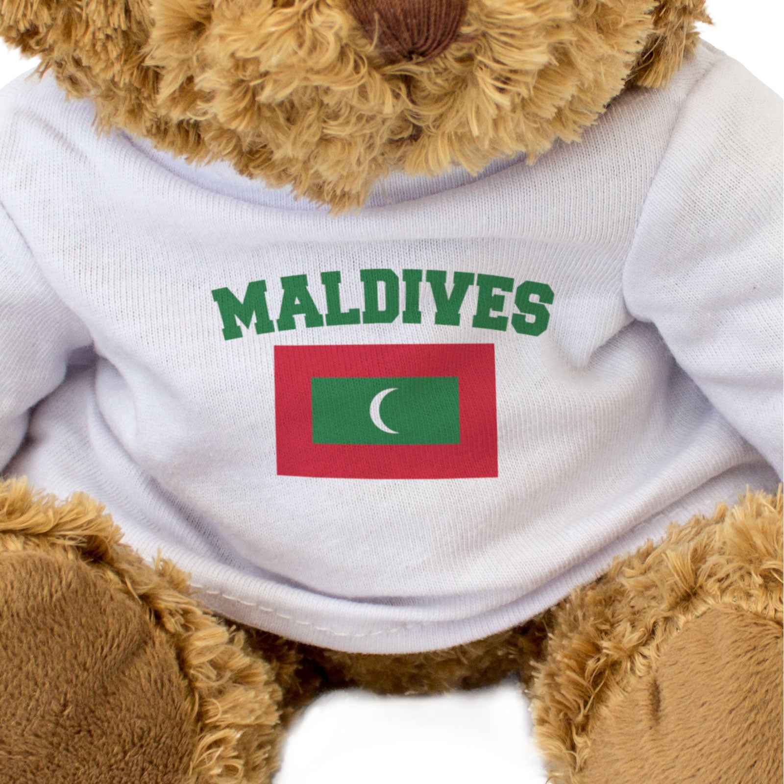 MALDIVES + FLAG - Teddy Bear - Cute Soft Funny - Souvenir Gift Present