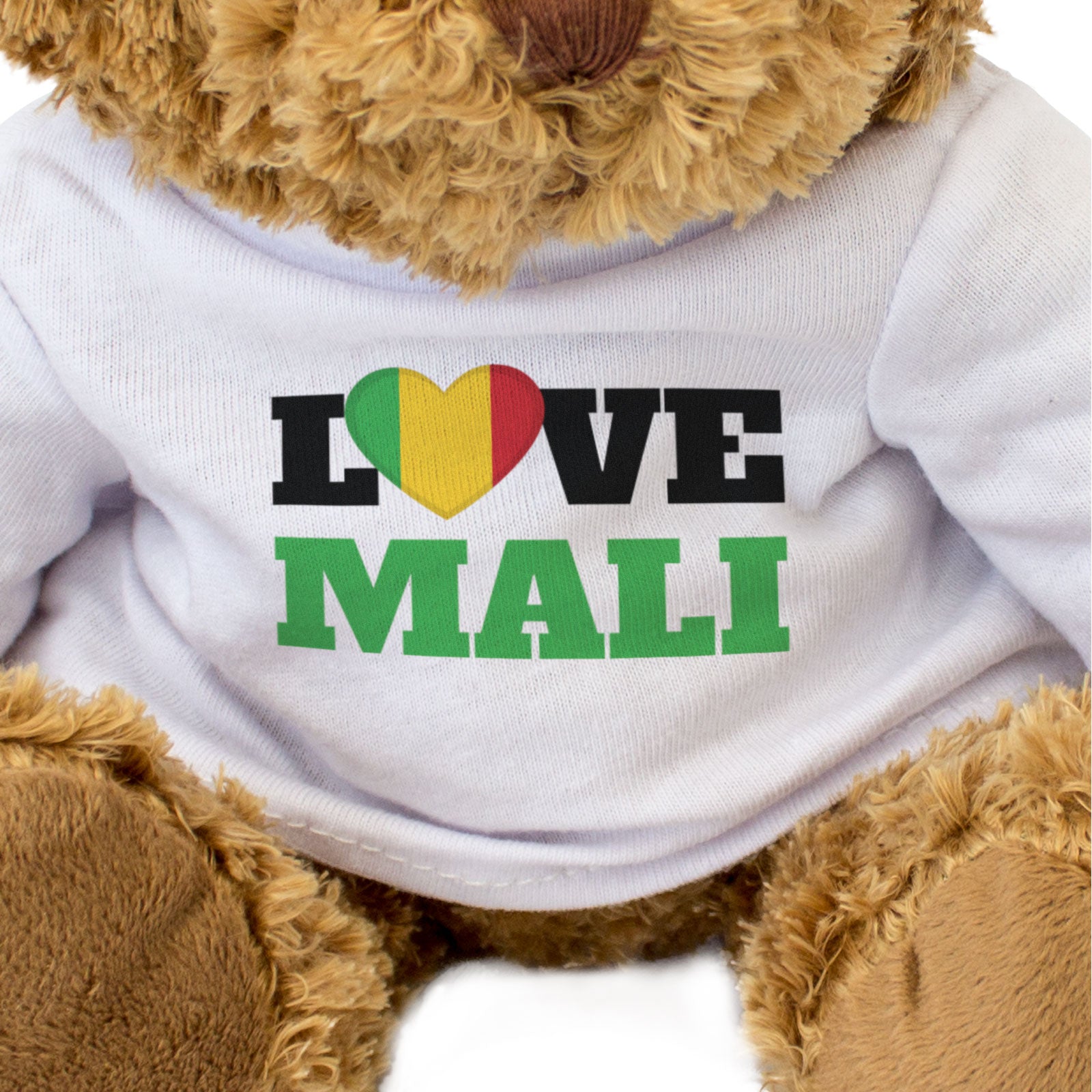 LOVE MALI (FLAG HEART) - Teddy Bear - Cute - Funny Souvenir Gift Present