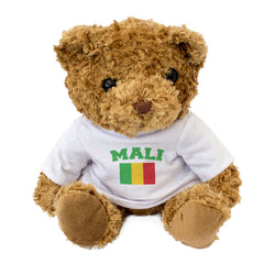 MALI + FLAG - Teddy Bear - Cute Soft Funny - Souvenir Gift Present