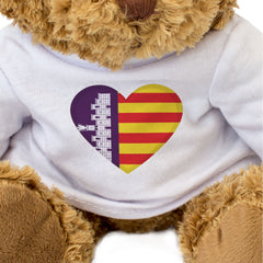 MALLORCA FLAG HEART - Teddy Bear - Cute Cuddly Soft - Spain Gift Present