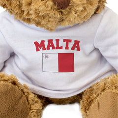 MALTA + FLAG - Teddy Bear - Cute Soft Funny - Maltese Souvenir Gift Present