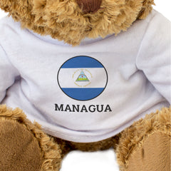 MANAGUA (NICARAGUA FLAG ROUNDEL) - Teddy Bear - Cute - Souvenir Gift Present
