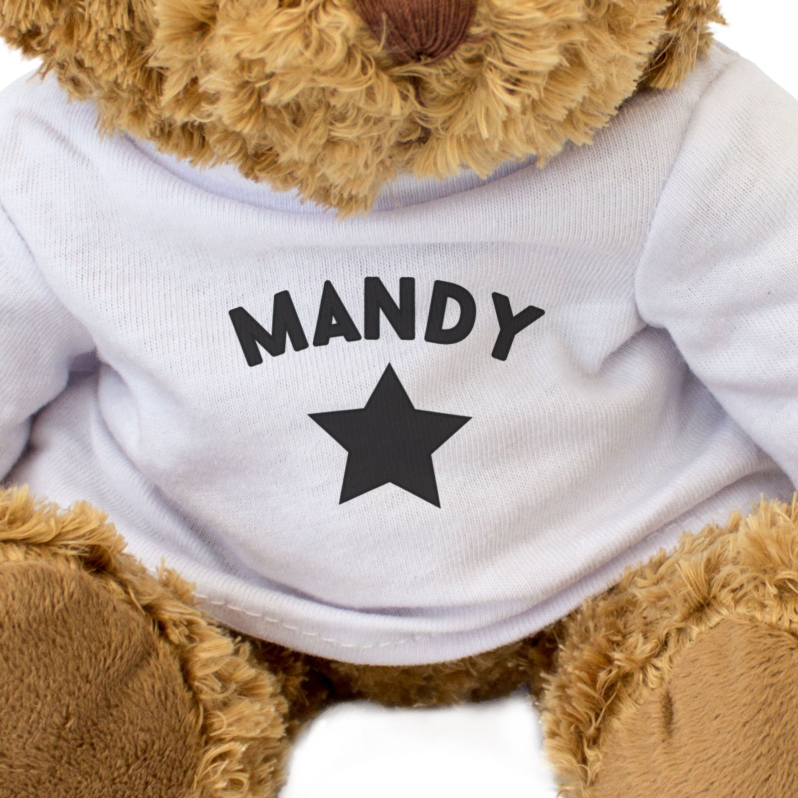 MANDY (BLACK STAR) - Teddy Bear - Cute Cuddly Soft Adorable - Funny Gift Present