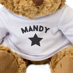 MANDY (BLACK STAR) - Teddy Bear - Cute Cuddly Soft Adorable - Funny Gift Present