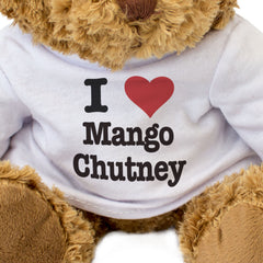 I LOVE MANGO CHUTNEY - Teddy Bear - Cute Cuddly Soft Adorable - Gift Present