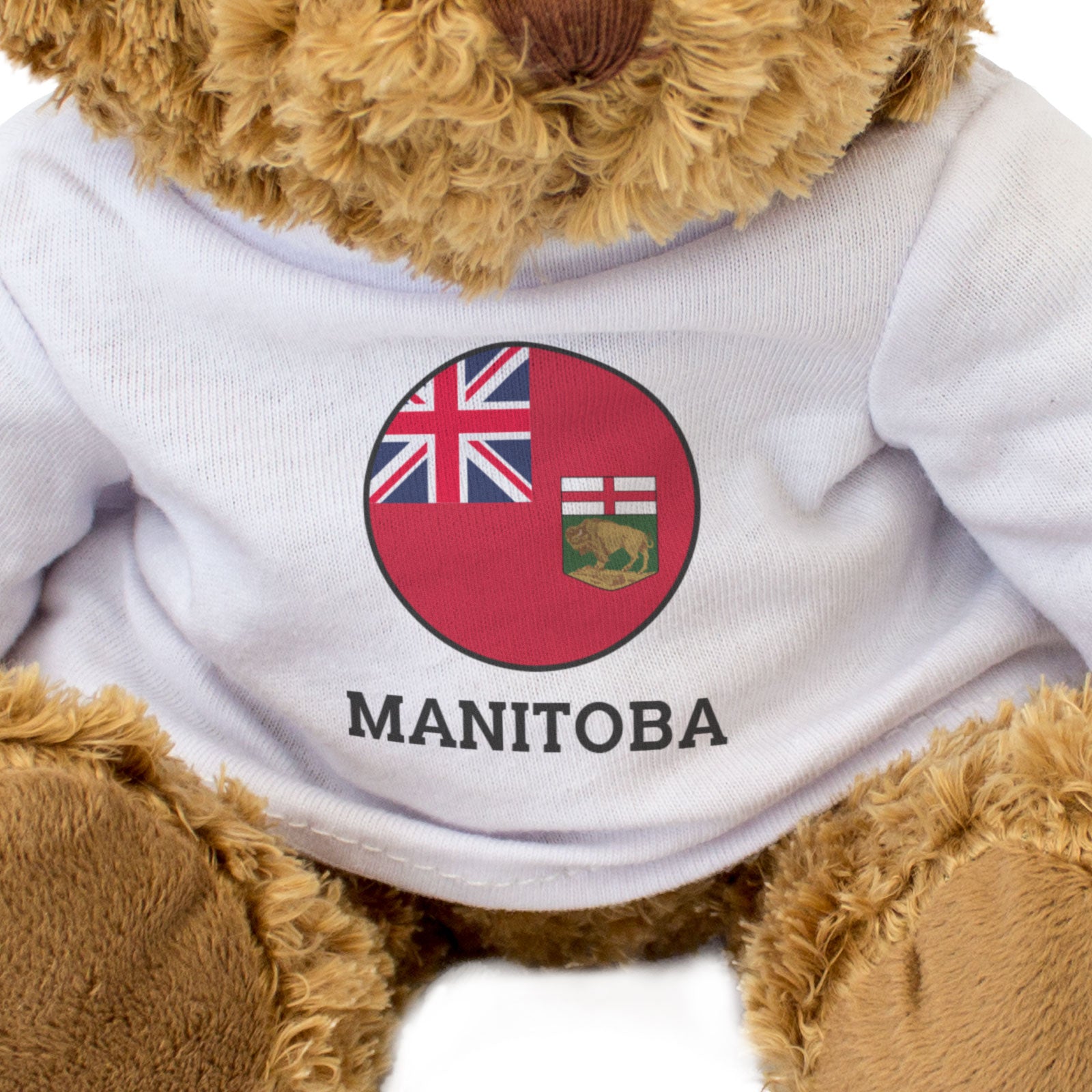 MANITOBA FLAG ROUNDEL - Teddy Bear - Cute - Funny Canada Souvenir Gift Present