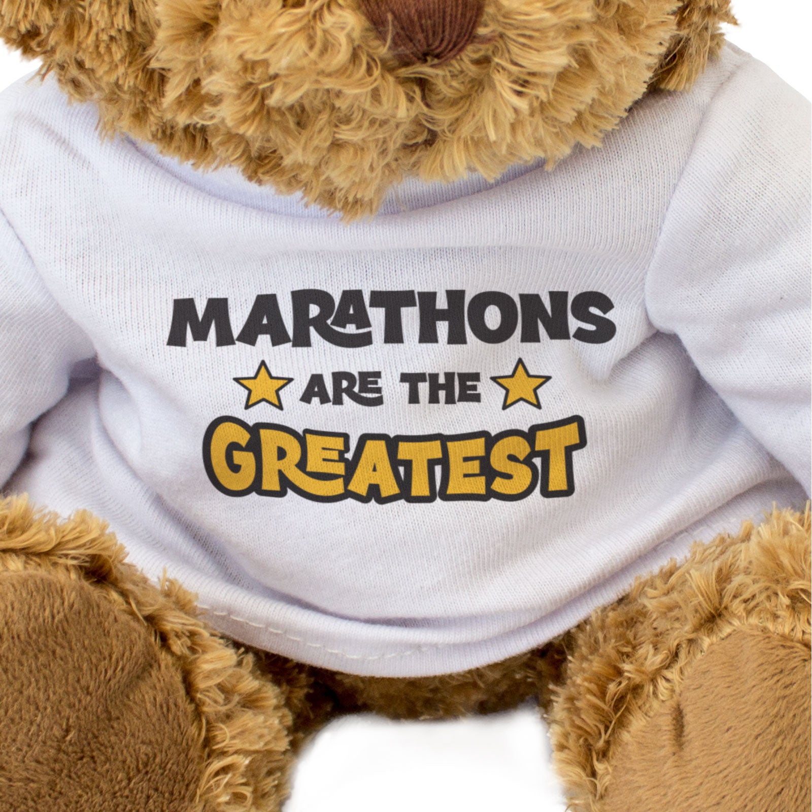 MARATHONS ARE THE GREATEST - Teddy Bear - Cute Cuddly Soft - Gift Present