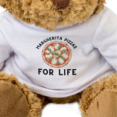 MARGHERITA PIZZAS FOR LIFE - Teddy Bear - Cute Soft - Funny Gift Present