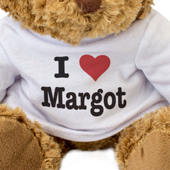 I LOVE MARGOT - Teddy Bear - Cute Cuddly Soft Adorable - Gift Present