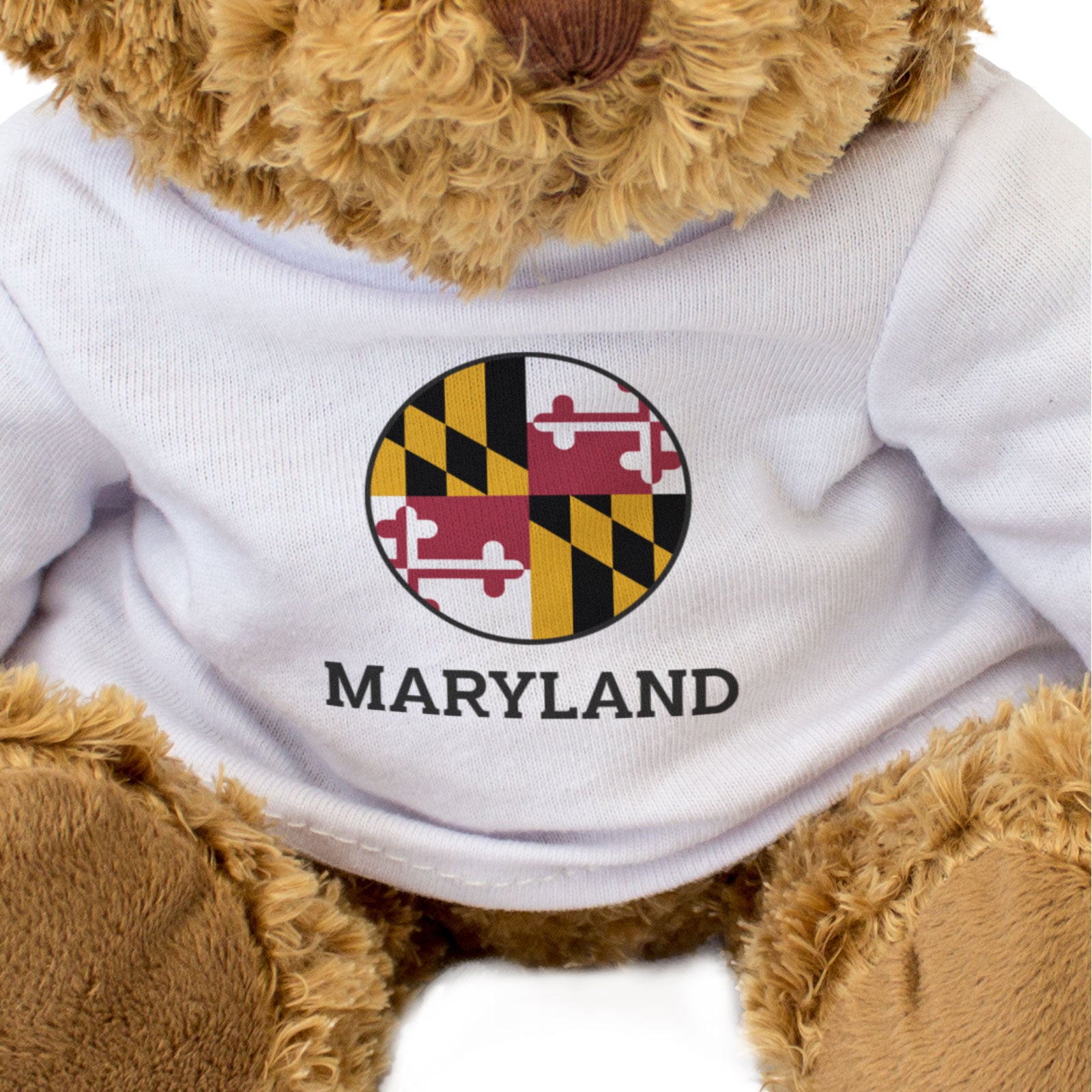MARYLAND FLAG ROUNDEL - Teddy Bear - Cute Cuddly Soft - USA Gift Present