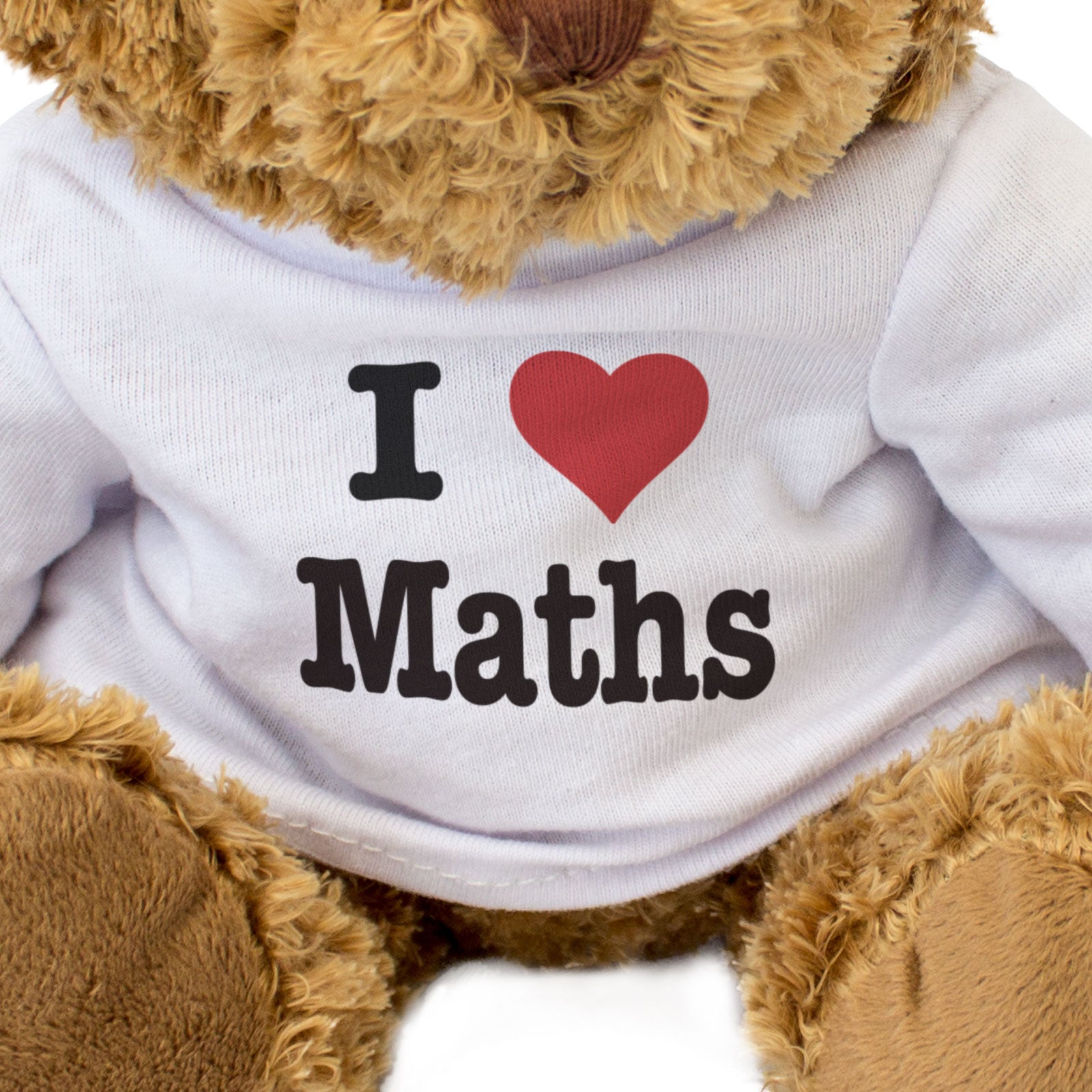 I LOVE MATHS - Teddy Bear - Cute Cuddly Soft Adorable - Gift Present