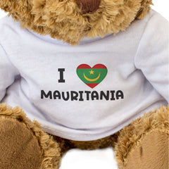 I Love Mauritania Flag - Teddy Bear