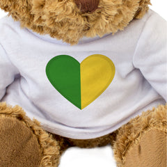 MEATH COUNTY COLOURS HEART - Teddy Bear - Cute - Ireland Gift Present