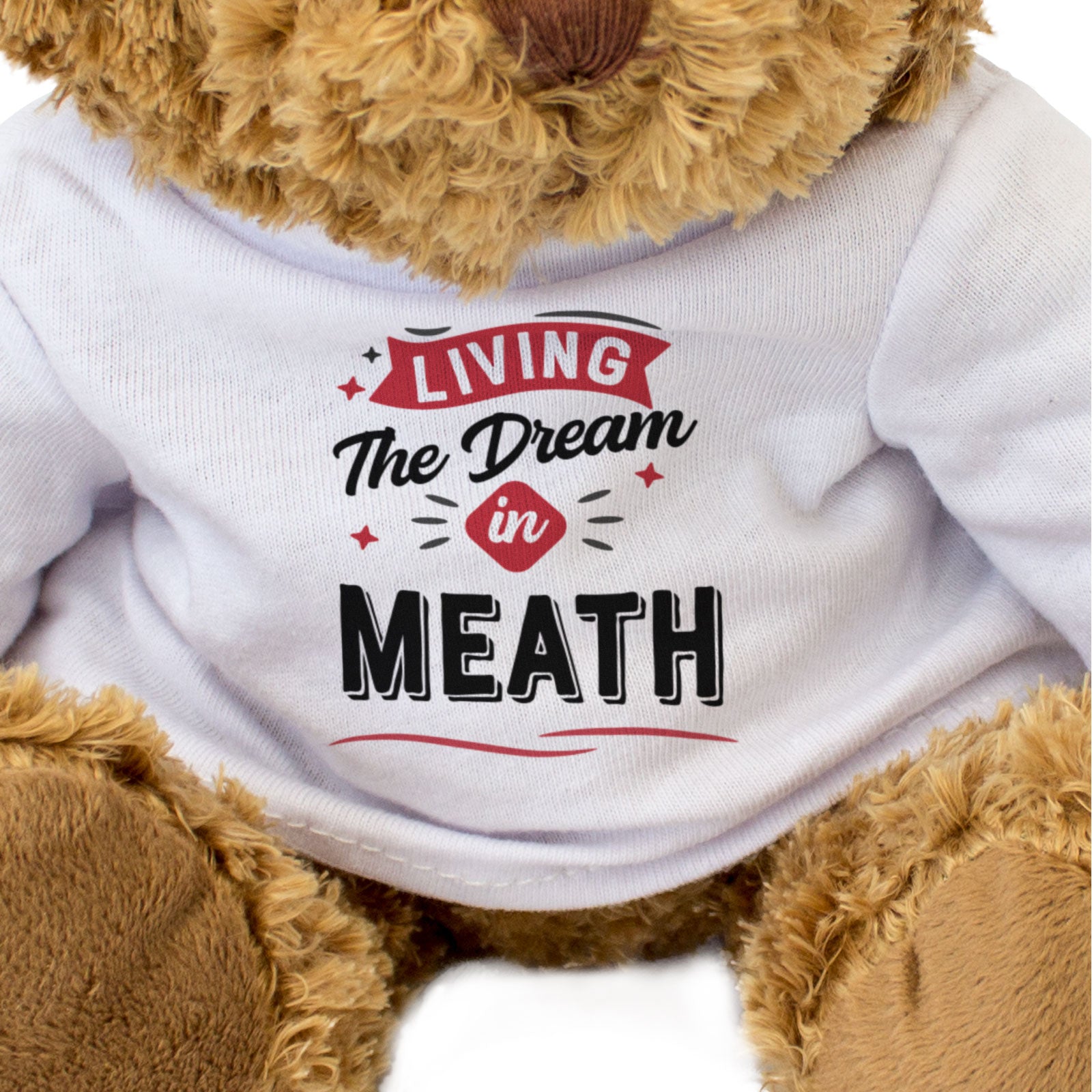 LIVING THE DREAM IN MEATH - Teddy Bear - Cute - Funny Ireland Gift Present