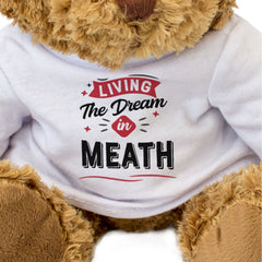 LIVING THE DREAM IN MEATH - Teddy Bear - Cute - Funny Ireland Gift Present