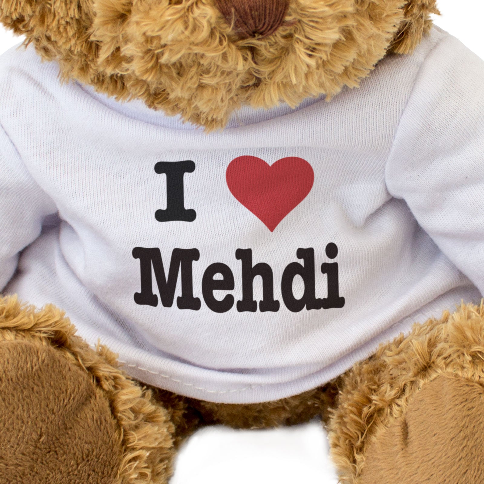I LOVE MEHDI - Teddy Bear - Cute Cuddly Soft Adorable - Gift Present