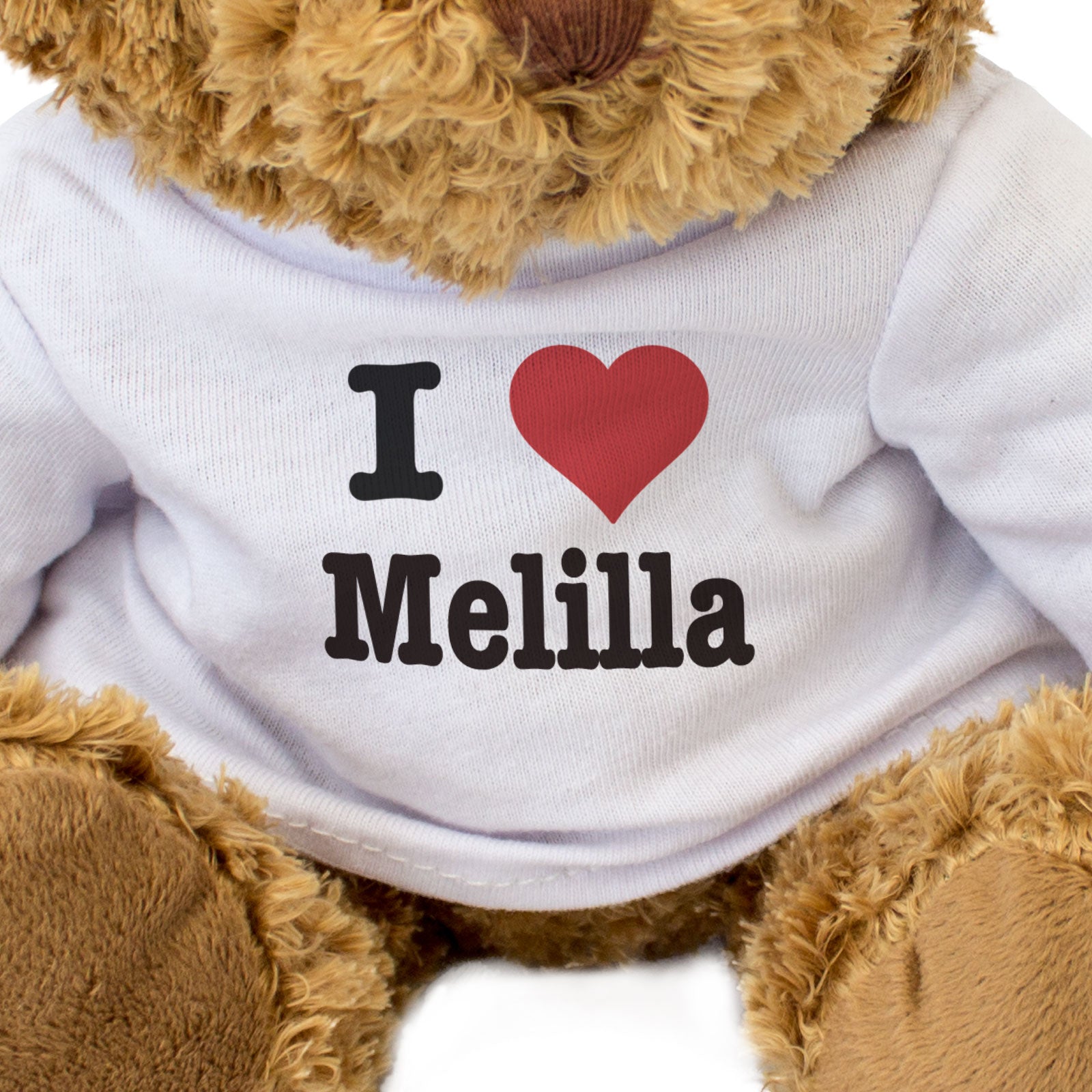 I LOVE MELILLA - Teddy Bear - Cute Cuddly Soft - Funny Spain Gift Present