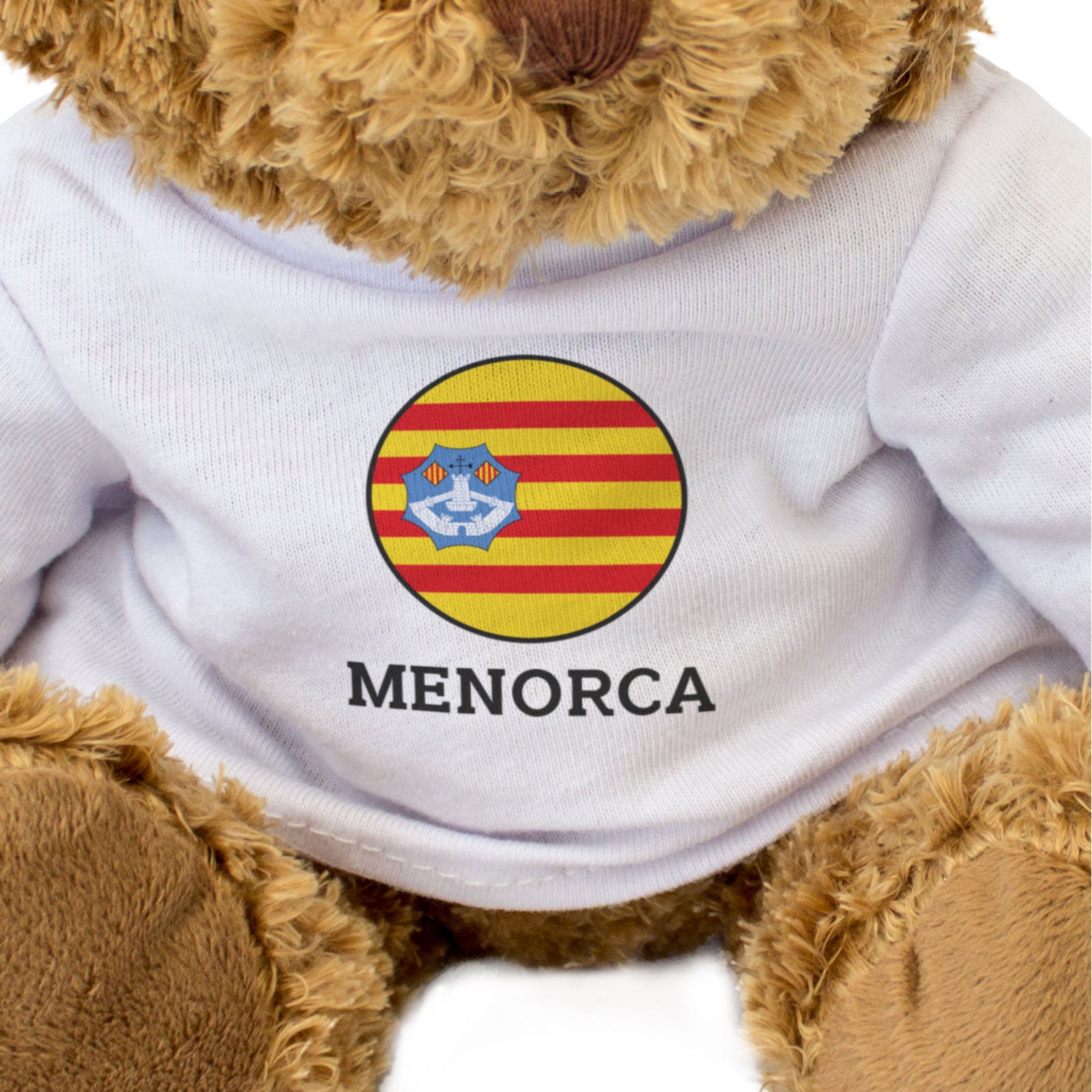 MENORCA FLAG ROUNDEL - Teddy Bear - Cute Cuddly - Spain Souvenir Gift Present
