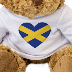 MERCIA FLAG HEART - Teddy Bear - Cute Cuddly Soft - Midlands Gift Present