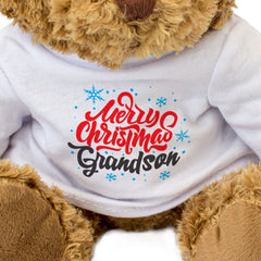 Merry Christmas Grandson - Teddy Bear