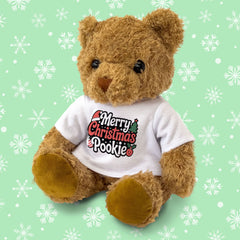 MERRY CHRISTMAS POOKIE (RED & GREEN) - Teddy Bear - Romantic - Xmas Gift Present