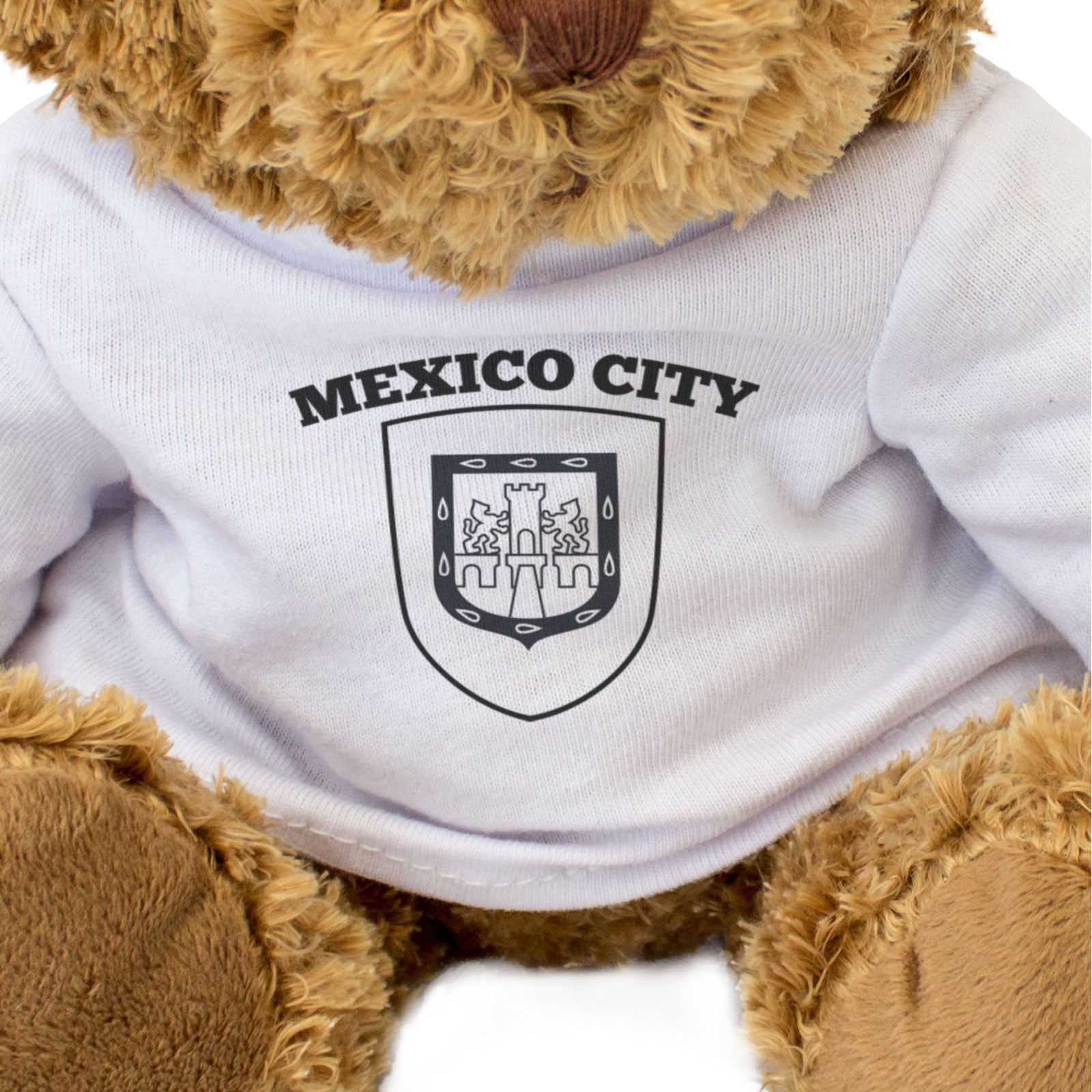 MEXICO CITY FLAG - Teddy Bear - Cute Cuddly Soft Adorable - Mexico Gift Present