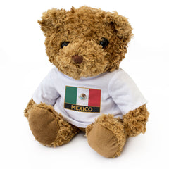 MEXICO FLAG PATCH - Teddy Bear - Cute Funny Soft - Mexican Souvenir Gift Present