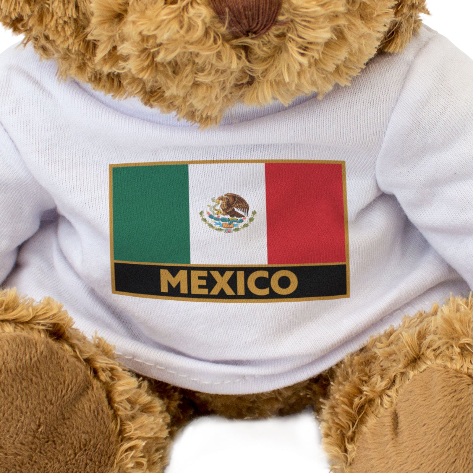 MEXICO FLAG PATCH - Teddy Bear - Cute Funny Soft - Mexican Souvenir Gift Present