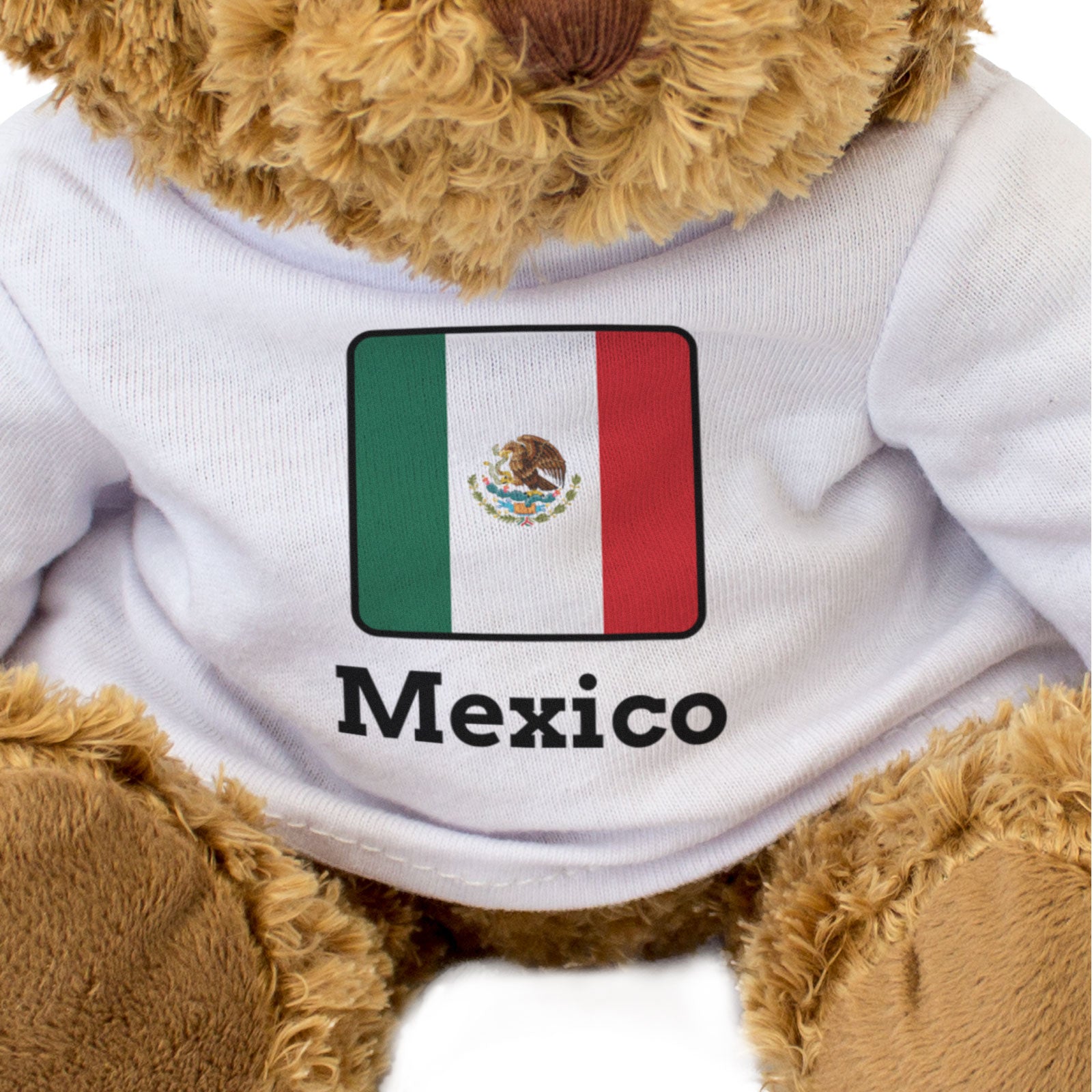 MEXICO FLAG SQUARE - Teddy Bear - Cute Funny - Mexican Souvenir Gift Present