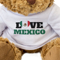 LOVE MÉXICO (FLAG HEART) - Teddy Bear - Cute Funny - Souvenir Gift Present