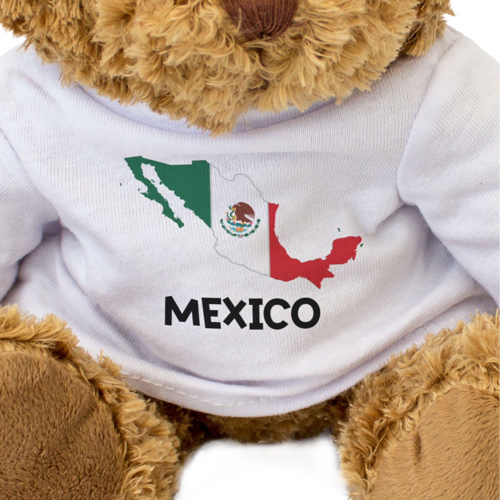 MEXICO FLAG (MAP OUTLINE) - Teddy Bear - Cute - Mexican Souvenir Gift Present