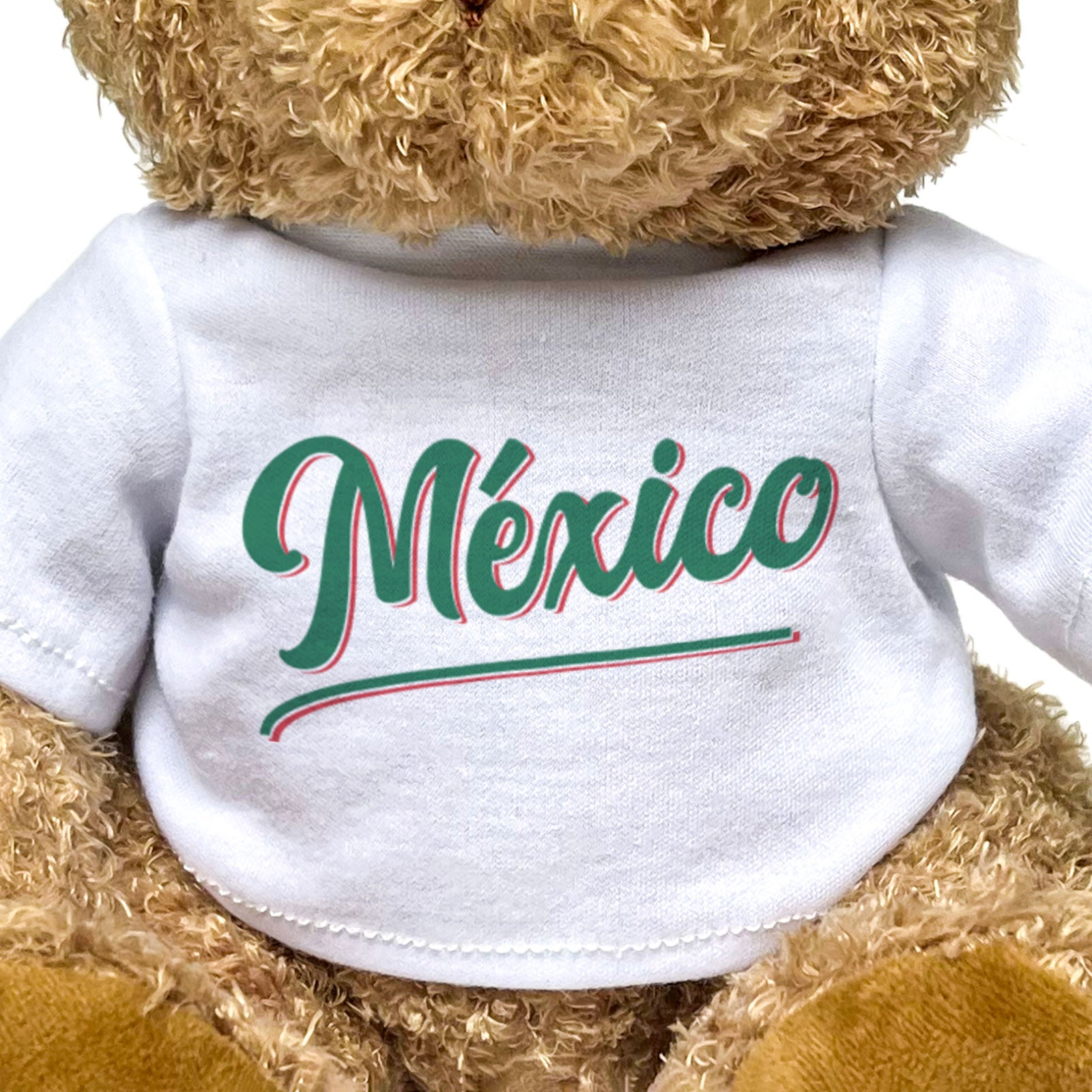 MÉXICO (SCRIPT) - Teddy Bear - Cute Cuddly Soft Funny - Souvenir Gift Present