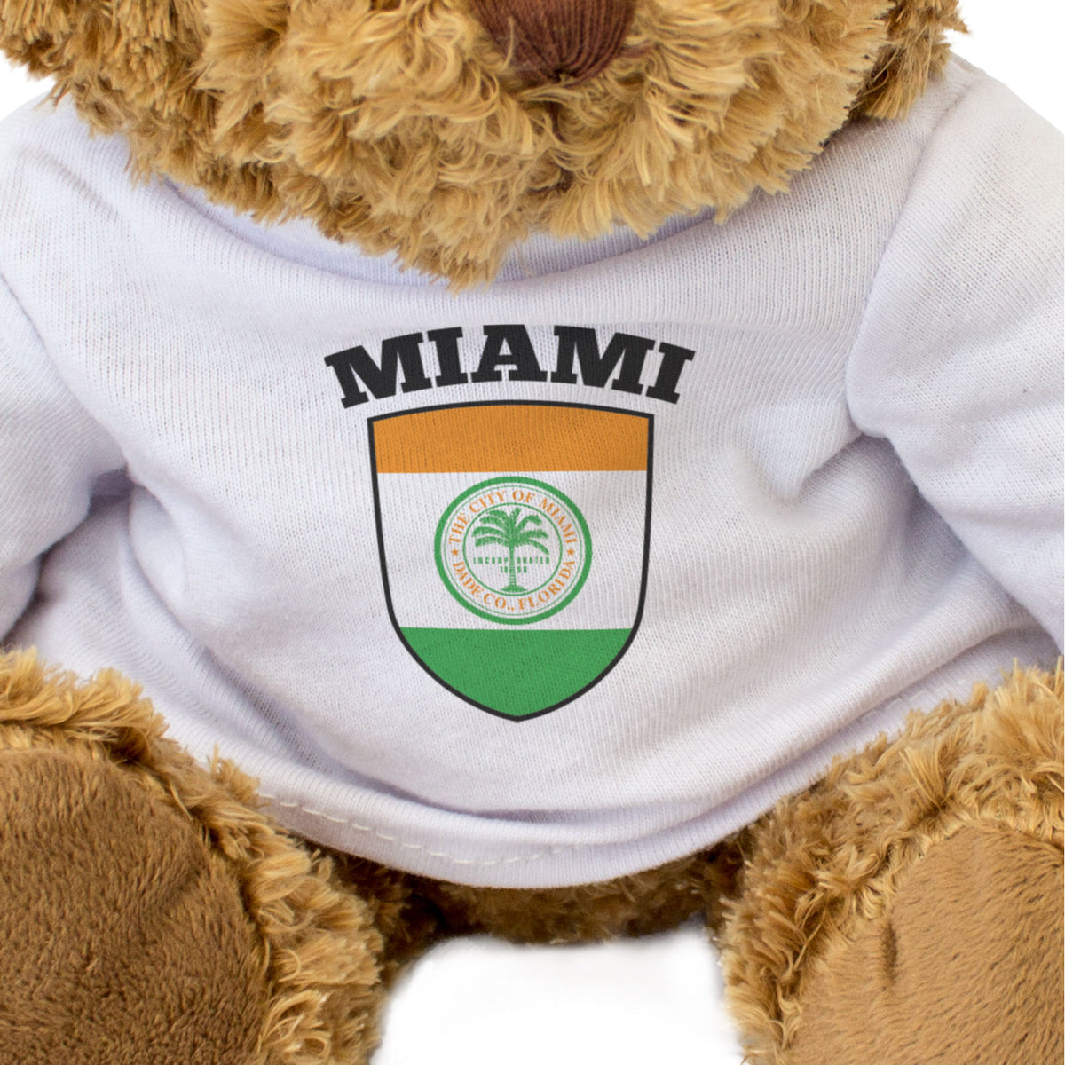 Miami Flag - Teddy Bear - Florida Gift Present