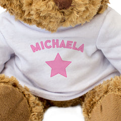 MICHAELA - Teddy Bear - Cute Cuddly Soft Adorable - Funny Gift Present