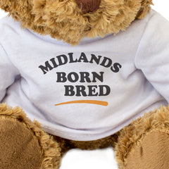 MIDLANDS BORN & BRED - Teddy Bear - Cute Cuddly Soft - Funny Gift Present