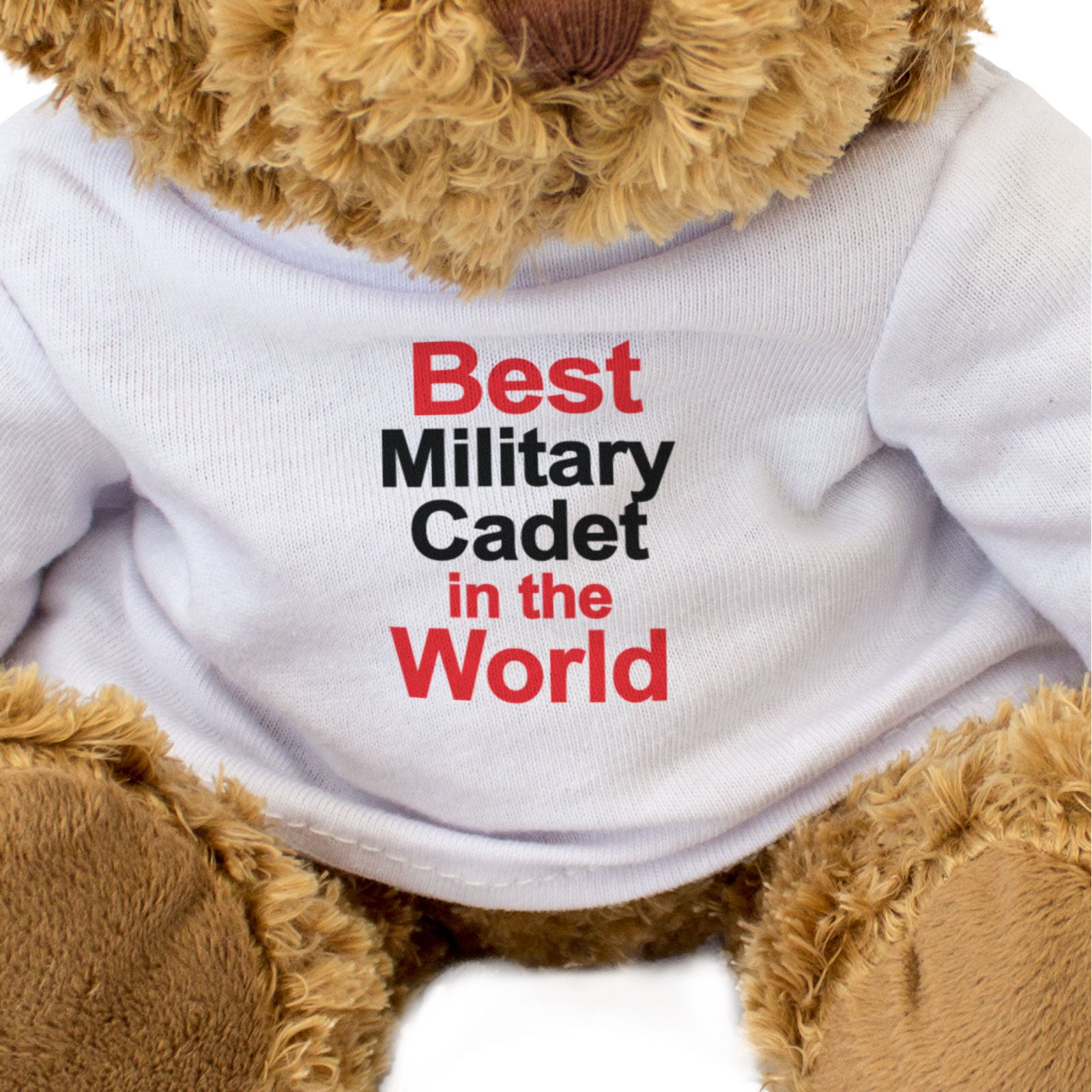 BEST MILITARY CADET IN THE WORLD - Teddy Bear - Cute Funny Gift Present