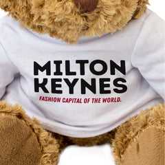 MILTON KEYNES: FASHION CAPITAL OF THE WORLD - Teddy Bear - Funny Gift Present