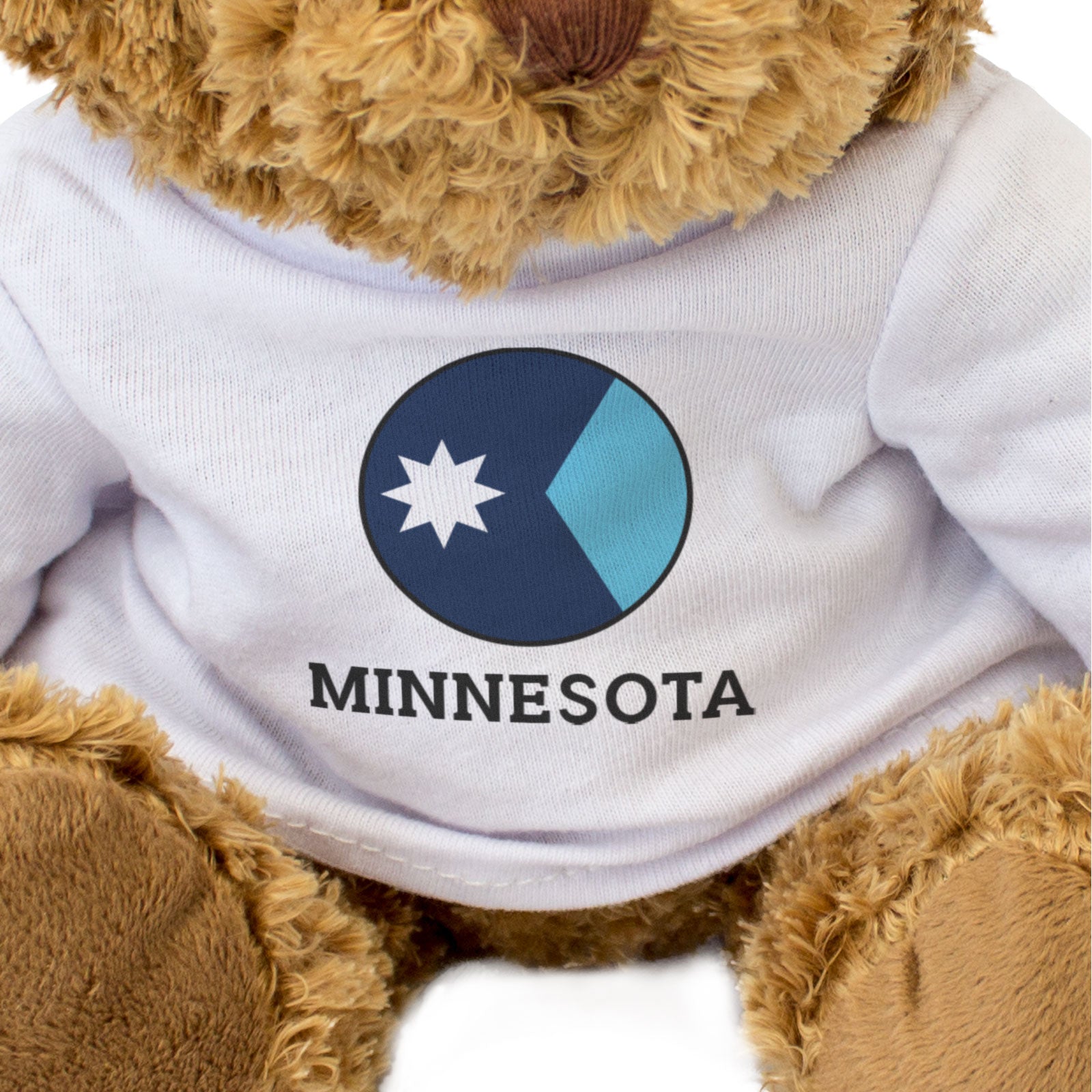 MINNESOTA FLAG ROUNDEL - Teddy Bear - Cute Cuddly Soft - USA Gift Present