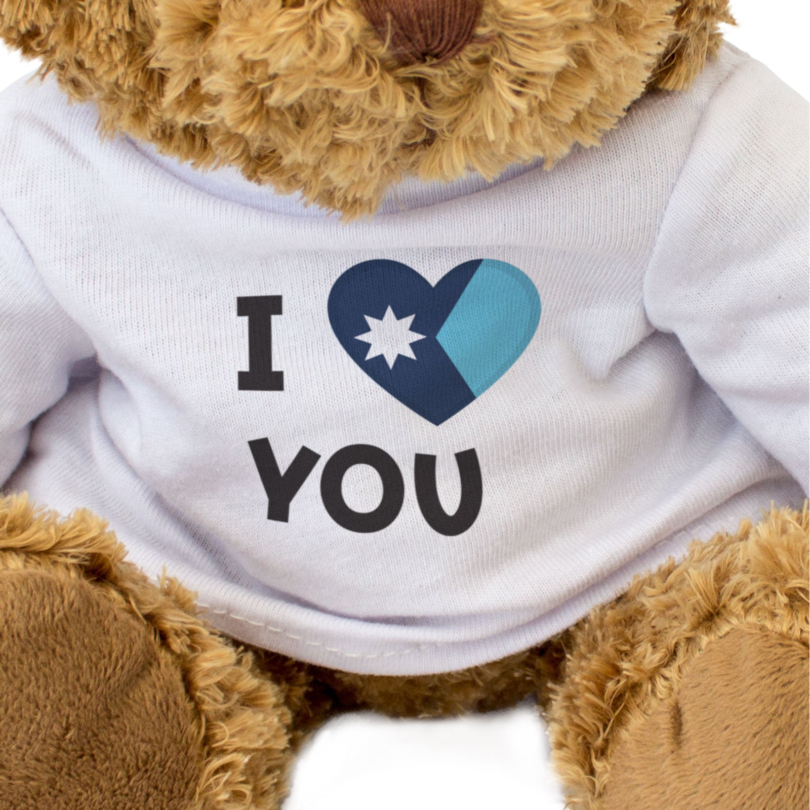 I LOVE YOU (MINNESOTA FLAG) - Teddy Bear - Cute - Romantic Partner Gift Present