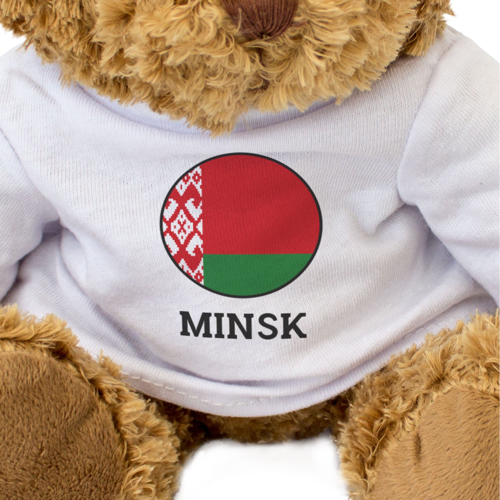 MINSK (BELARUS FLAG ROUNDEL) - Teddy Bear - Funny Souvenir Gift Present