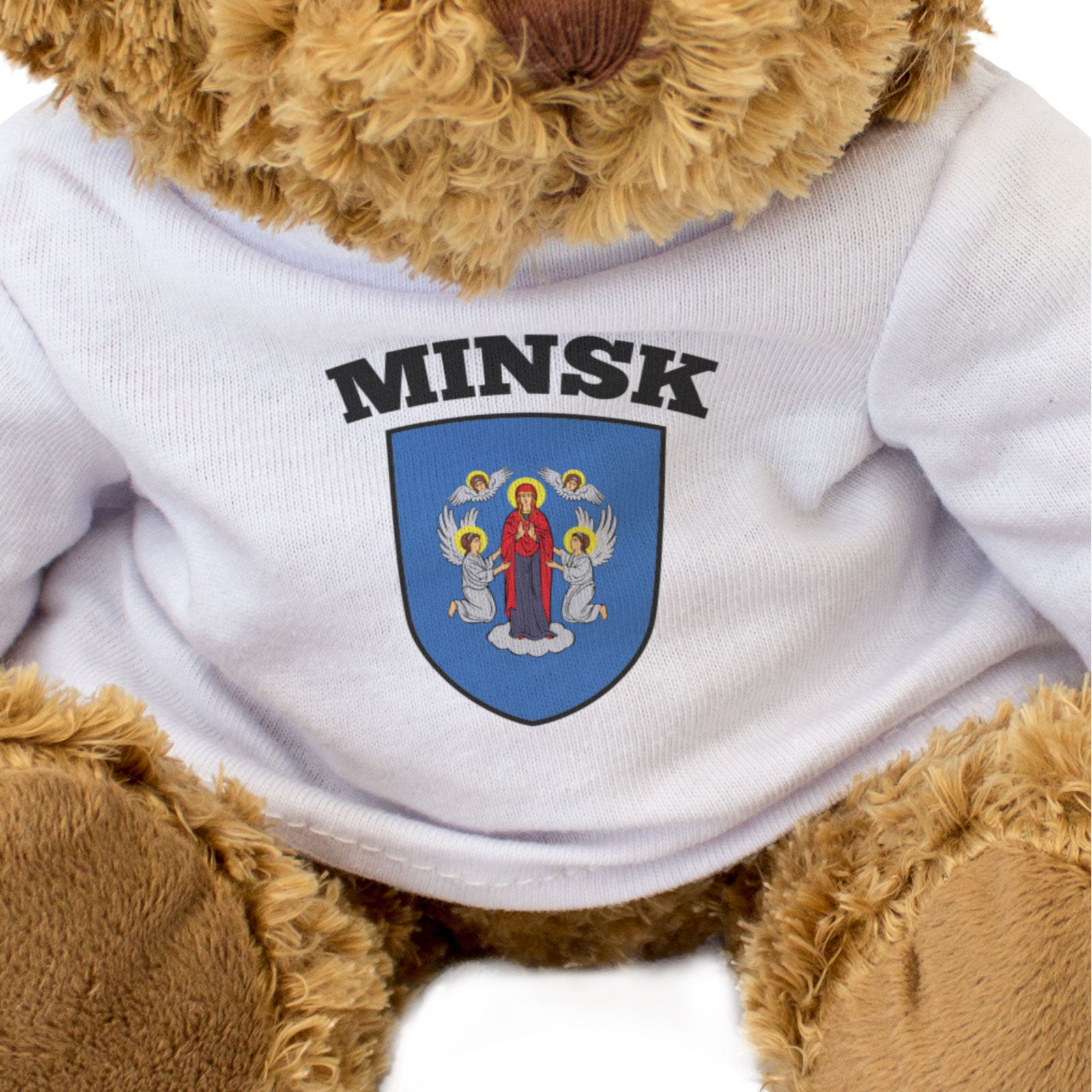 MINSK CITY FLAG - Teddy Bear - Cute Cuddly Soft Adorable - Belarus Gift Present