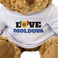 LOVE MOLDOVA (FLAG HEART) - Teddy Bear - Cute Funny - Souvenir Gift Present