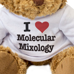 I LOVE MOLECULAR MIXOLOGY - Teddy Bear - Cute Cuddly Soft - Gift Present