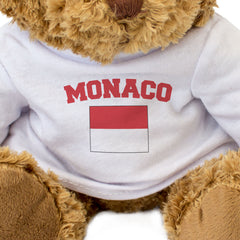 MONACO + FLAG - Teddy Bear - Cute Soft - Funny Monegasque Souvenir Gift Present